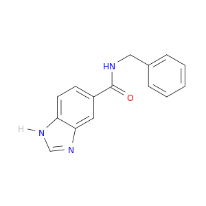 1H-Benzimidazole-5-carboxamide, N-(phenylmethyl)-