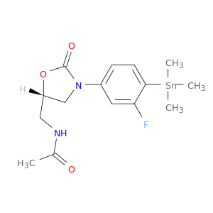 Acetamide,N-[[(5S)-3-[3-fluoro-4-(trimethylstannyl)phenyl]-2-oxo-5-oxazolidinyl]methyl]-