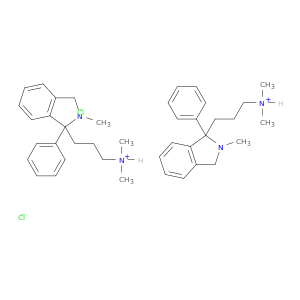 1H-Isoindole-1-propanamine,2,3-dihydro-N,N,2-trimethyl-1-phenyl-, hydrochloride (1:2)