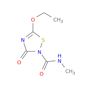 1,2,4-Thiadiazole-2(3H)-carboxamide, 5-ethoxy-N-methyl-3-oxo-