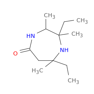 5H-1,4-Diazepin-5-one, 2,7-diethylhexahydro-2,3,7-trimethyl-