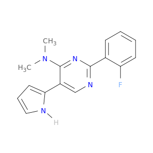 4-Pyrimidinamine, 2-(2-fluorophenyl)-N,N-dimethyl-5-(1H-pyrrol-2-yl)-