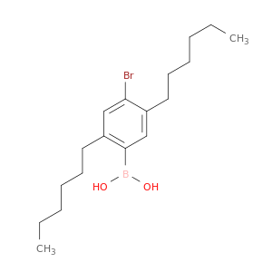 Boronic acid, (4-bromo-2,5-dihexylphenyl)-