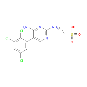 Ethanesulfonic acid, compd. with 5-(2,3,5-trichlorophenyl)-2,4-pyrimidinediamine (1:1)