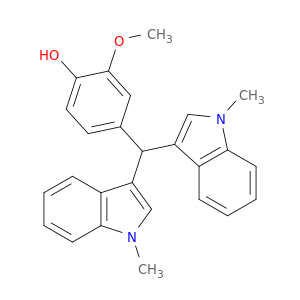 Phenol, 4-[bis(1-methyl-1H-indol-3-yl)methyl]-2-methoxy-