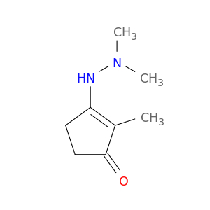 2-Cyclopenten-1-one, 3-(2,2-dimethylhydrazino)-2-methyl-