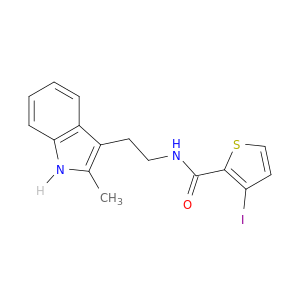 2-Thiophenecarboxamide, 3-iodo-N-[2-(2-methyl-1H-indol-3-yl)ethyl]-