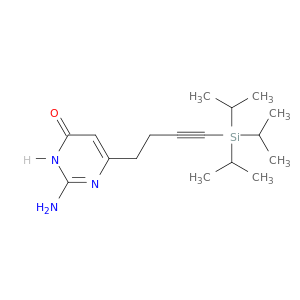4(3H)-Pyrimidinone, 2-amino-6-[4-[tris(1-methylethyl)silyl]-3-butyn-1-yl]-