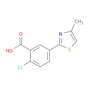 2-chloro-5-(4-methyl-1,3-thiazol-2-yl)benzoic acid