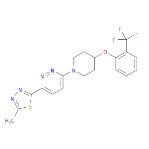 3-(5-甲基-1,3,4-噻二唑-2-基)-6-[4-[2-(三氟甲基)苯氧基]-1-哌啶基]哒嗪