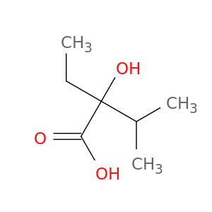 Butanoic acid, 2-ethyl-2-hydroxy-3-methyl-