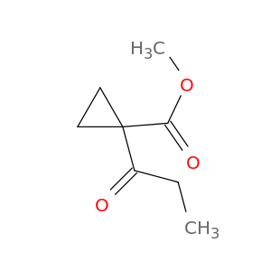 Cyclopropanecarboxylic acid, 1-(1-oxopropyl)-, methyl ester (9CI)