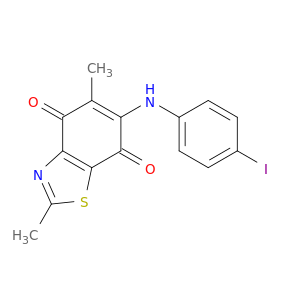4,7-Benzothiazoledione, 6-[(4-iodophenyl)amino]-2,5-dimethyl-