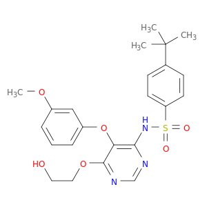 Benzenesulfonamide,4-(1,1-dimethylethyl)-N-[6-(2-hydroxyethoxy)-5-(3-methoxyphenoxy)-4-pyrimidinyl]-