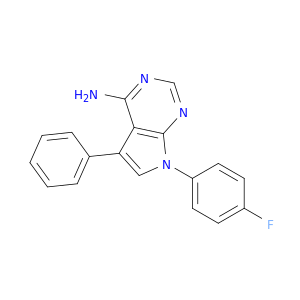 7H-Pyrrolo[2,3-d]pyrimidin-4-amine, 7-(4-fluorophenyl)-5-phenyl-
