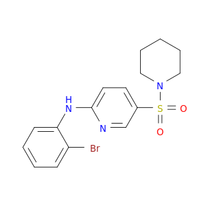 N-(2-BROMOPHENYL)-5-(PIPERIDIN-1-YLSULFONYL)PYRIDIN-2-AMINE