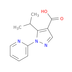 5-(Propan-2-yl)-1-(pyridin-2-yl)-1H-pyrazole-4-carboxylic Acid