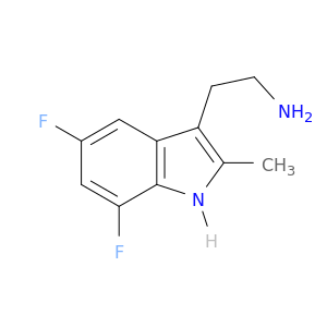 2-(5,7-二氟-2-甲基-1H-吲哚-3-基)乙烷-1-胺