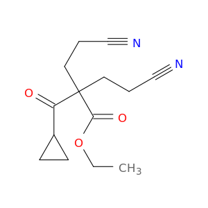 Ethyl 4-cyano-2-(2-cyanoethyl)-2-cyclopropanecarbonylbutanoate