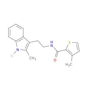 2-Thiophenecarboxamide, 3-methyl-N-[2-(2-methyl-1H-indol-3-yl)ethyl]-