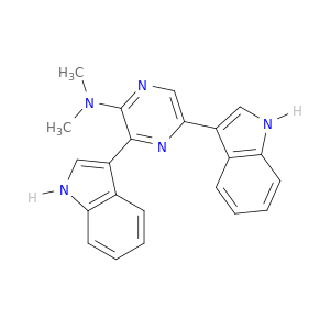 Pyrazinamine, 3,5-di-1H-indol-3-yl-N,N-dimethyl-