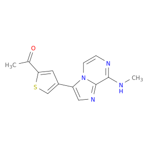 Ethanone, 1-[4-[8-(methylamino)imidazo[1,2-a]pyrazin-3-yl]-2-thienyl]-