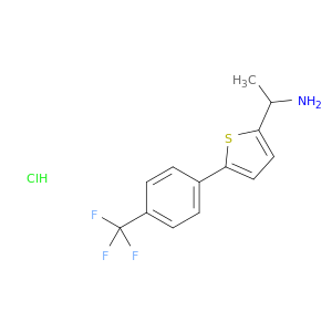1-{5-[4-(Trifluoromethyl)phenyl]thiophen-2-yl}ethan-1-amine Hydrochloride