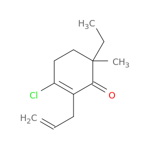 2-Cyclohexen-1-one, 3-chloro-6-ethyl-6-methyl-2-(2-propenyl)-