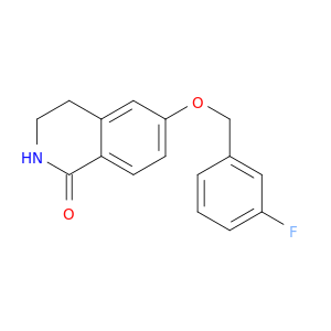 1(2H)-Isoquinolinone, 6-[(3-fluorophenyl)methoxy]-3,4-dihydro-