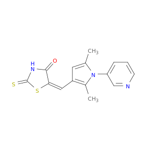 5-[2,5-二甲基-1-(3-吡啶基)-1H-吡咯-3-基]亚甲基]-2-硫代-4-噻唑烷酮