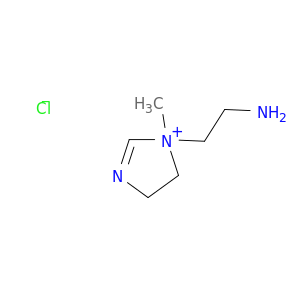 1H-Imidazolium, 1-(2-aminoethyl)-4,5-dihydro-1-methyl-, chloride