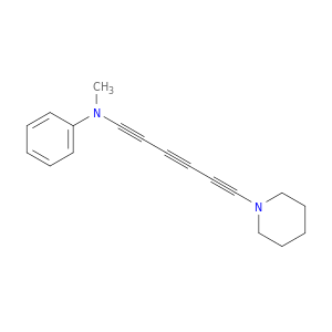 Benzenamine, N-methyl-N-[6-(1-piperidinyl)-1,3,5-hexatriynyl]-
