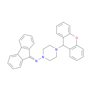 1-Piperazinamine,N-9H-fluoren-9-ylidene-4-(9H-xanthen-9-yl)-
