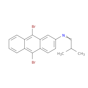 2-Anthracenamine, 9,10-dibromo-N-(2-methylpropylidene)-