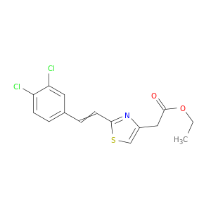 4-Thiazoleacetic acid, 2-[2-(3,4-dichlorophenyl)ethenyl]-, ethyl ester