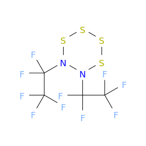 1,2,3,4,5,6-Tetrathiadiazine, dihydro-5,6-bis(pentafluoroethyl)-