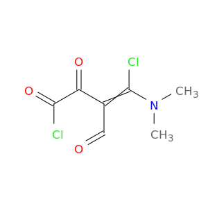 3-Butenoyl chloride, 4-chloro-4-(dimethylamino)-3-formyl-2-oxo-