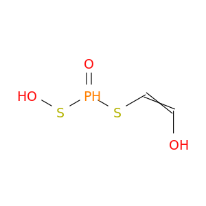 Ethenol, 2-[(hydroxymercaptophosphinyl)thio]-