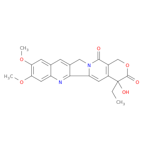1H-Pyrano[3',4':6,7]indolizino[1,2-b]quinoline-3,14(4H,12H)-dione,4-ethyl-4-hydroxy-8,9-dimethoxy-