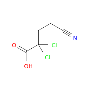 Butanoic acid, 2,2-dichloro-4-cyano-