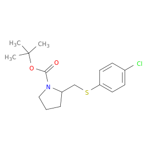 2-(4-氯-苯基硫基甲基)-吡咯烷-1-羧酸叔丁酯