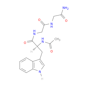 Glycinamide, N-acetyl-L-tryptophylglycyl-