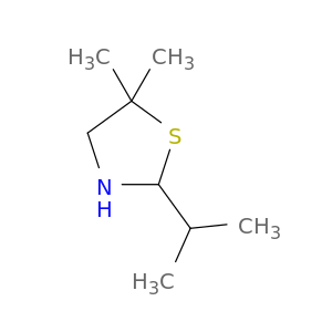 5,5-二甲基-2-(1-甲基乙基)噻唑烷