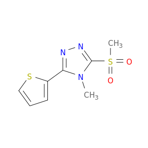 4-甲基-3-(甲基磺酰基)-5-(2-噻吩基)-4H-1,2,4-三唑