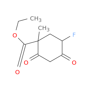 Cyclohexanecarboxylic acid, 5-fluoro-1-methyl-2,4-dioxo-, ethyl ester