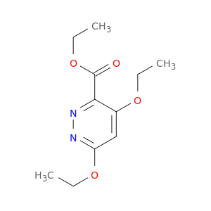 3-Pyridazinecarboxylic acid, 4,6-diethoxy-, ethyl ester