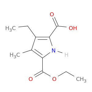 1H-Pyrrole-2,5-dicarboxylic acid, 3-ethyl-4-methyl-, 5-ethyl ester