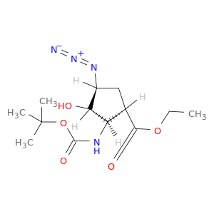 ETHYL (1R*,2R*,3S*,4S*)-4-AZIDO-2-(BOC-AMINO)-3-HYDROXYCYCLOPENTANE-CARBOXYLATE