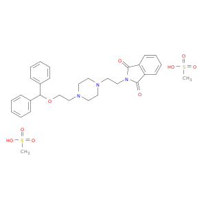 2-[2-[4-(2-benzhydryloxyethyl)piperazin-1-yl]ethyl]isoindole-1,3-dione; methanesulfonic acid