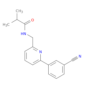 Propanamide, N-[[6-(3-cyanophenyl)-2-pyridinyl]methyl]-2-methyl-